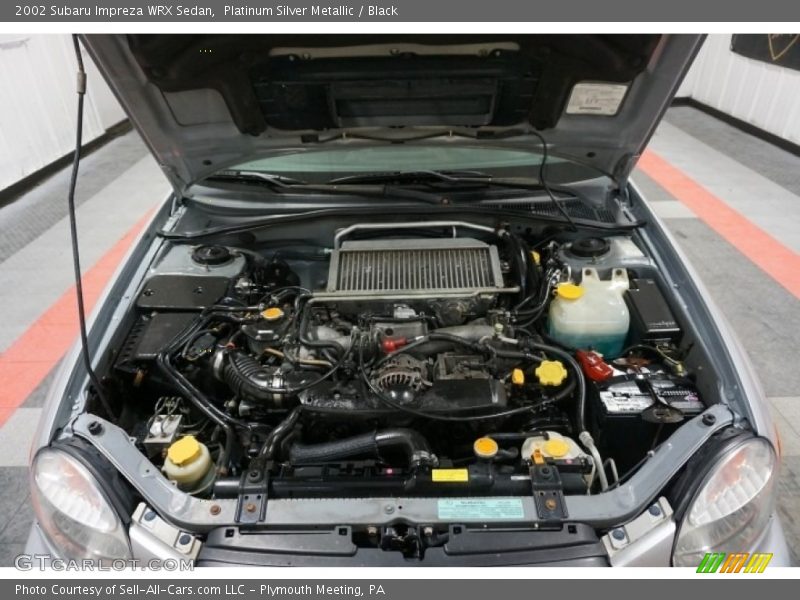 Platinum Silver Metallic / Black 2002 Subaru Impreza WRX Sedan