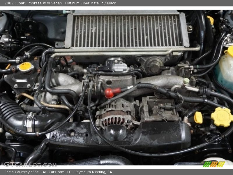 Platinum Silver Metallic / Black 2002 Subaru Impreza WRX Sedan