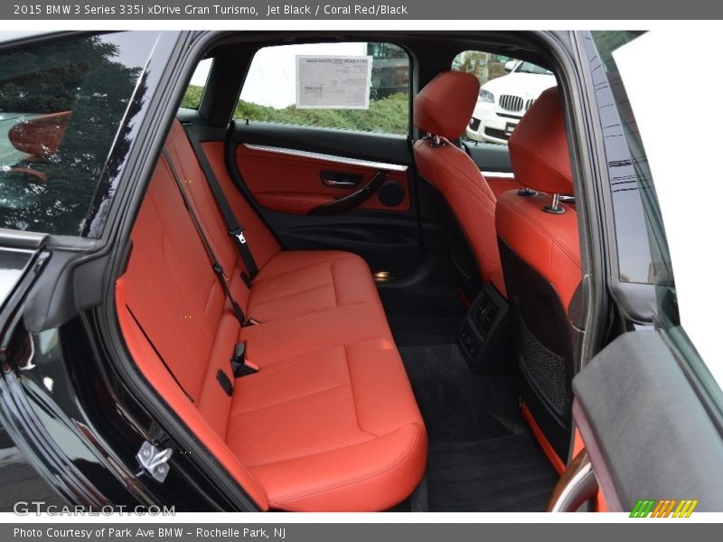 Jet Black / Coral Red/Black 2015 BMW 3 Series 335i xDrive Gran Turismo