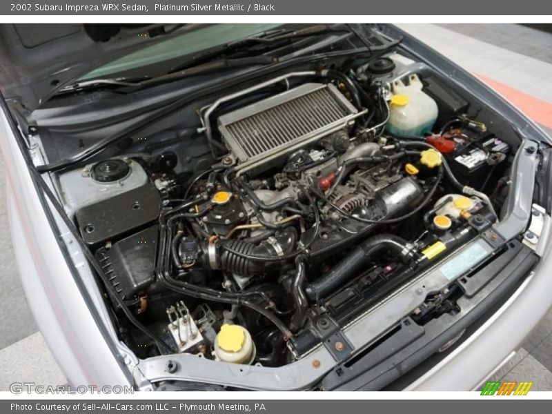 Platinum Silver Metallic / Black 2002 Subaru Impreza WRX Sedan