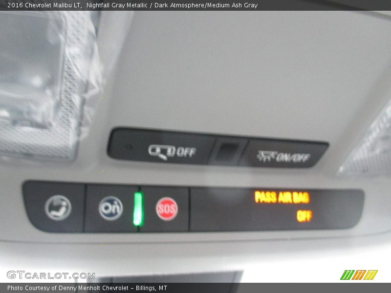 Nightfall Gray Metallic / Dark Atmosphere/Medium Ash Gray 2016 Chevrolet Malibu LT