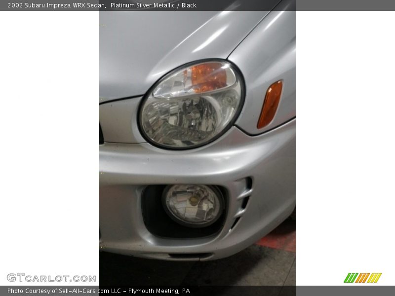 Platinum Silver Metallic / Black 2002 Subaru Impreza WRX Sedan