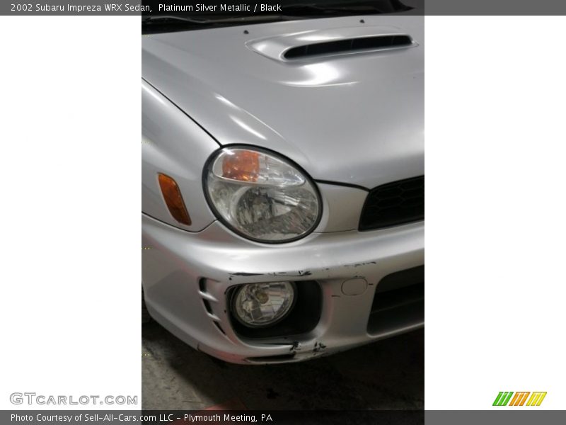 Platinum Silver Metallic / Black 2002 Subaru Impreza WRX Sedan