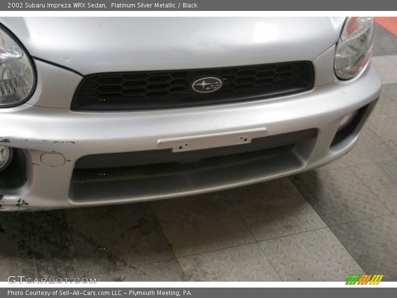 Platinum Silver Metallic / Black 2002 Subaru Impreza WRX Sedan