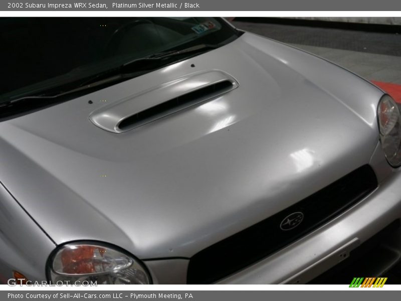 Platinum Silver Metallic / Black 2002 Subaru Impreza WRX Sedan