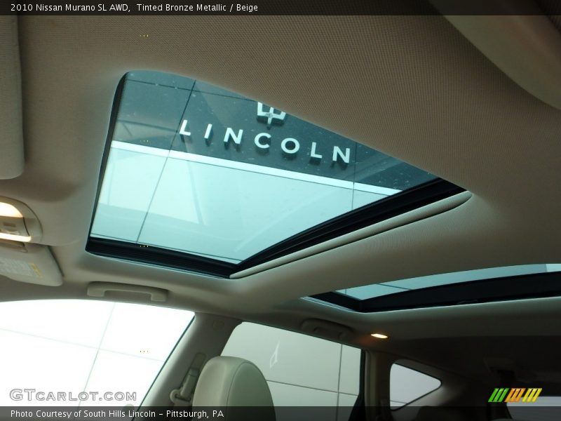 Tinted Bronze Metallic / Beige 2010 Nissan Murano SL AWD