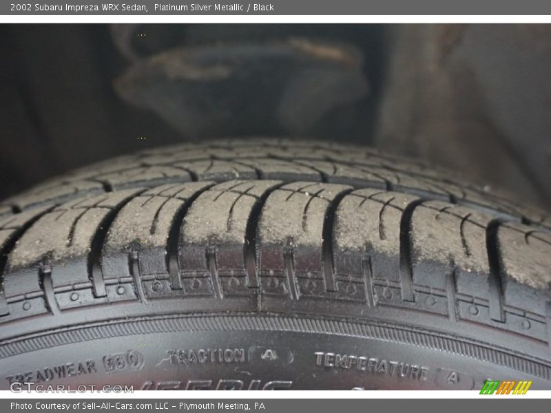 Platinum Silver Metallic / Black 2002 Subaru Impreza WRX Sedan