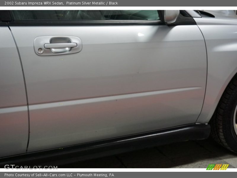 Platinum Silver Metallic / Black 2002 Subaru Impreza WRX Sedan
