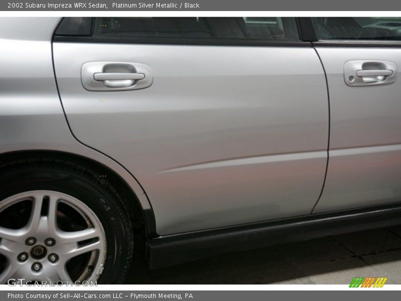 Platinum Silver Metallic / Black 2002 Subaru Impreza WRX Sedan