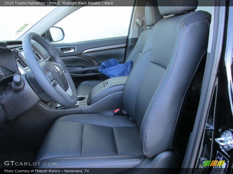 Midnight Black Metallic / Black 2016 Toyota Highlander Limited