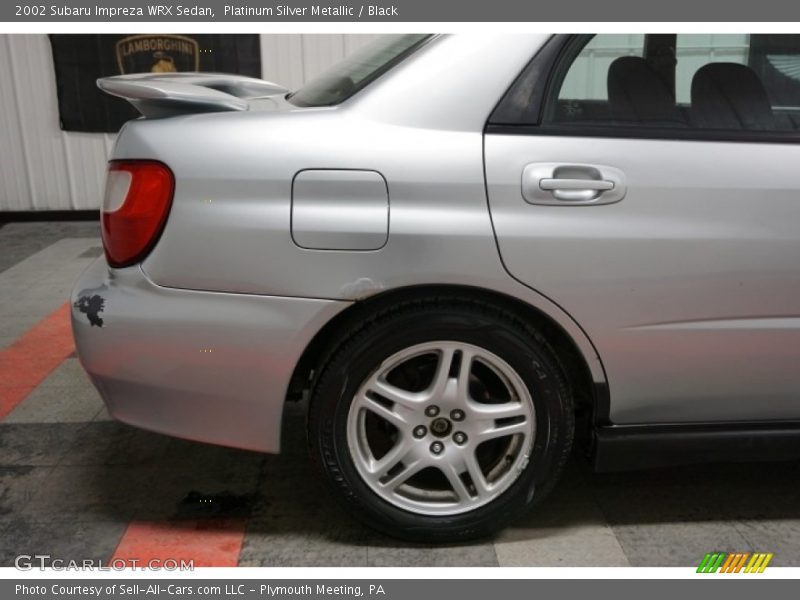 Platinum Silver Metallic / Black 2002 Subaru Impreza WRX Sedan