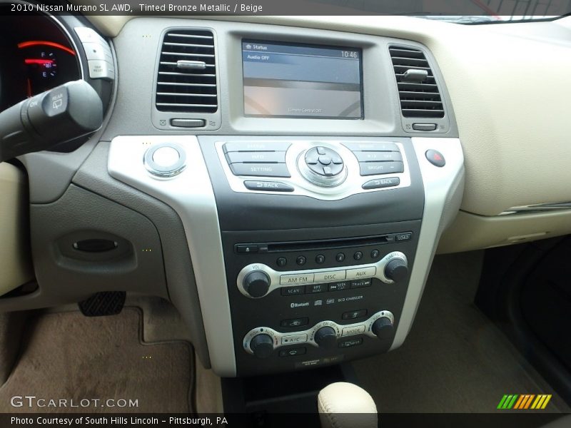 Tinted Bronze Metallic / Beige 2010 Nissan Murano SL AWD