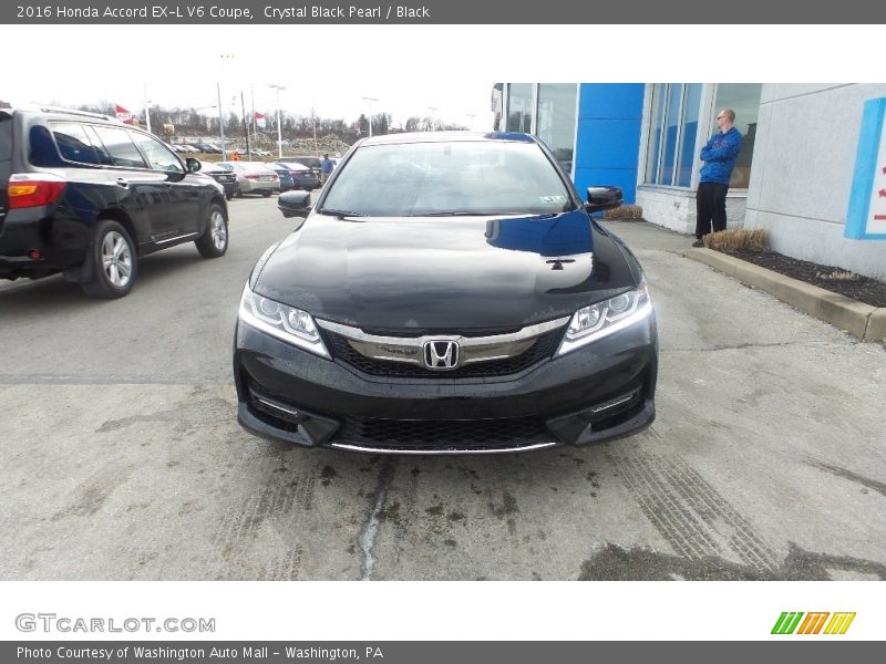 Crystal Black Pearl / Black 2016 Honda Accord EX-L V6 Coupe