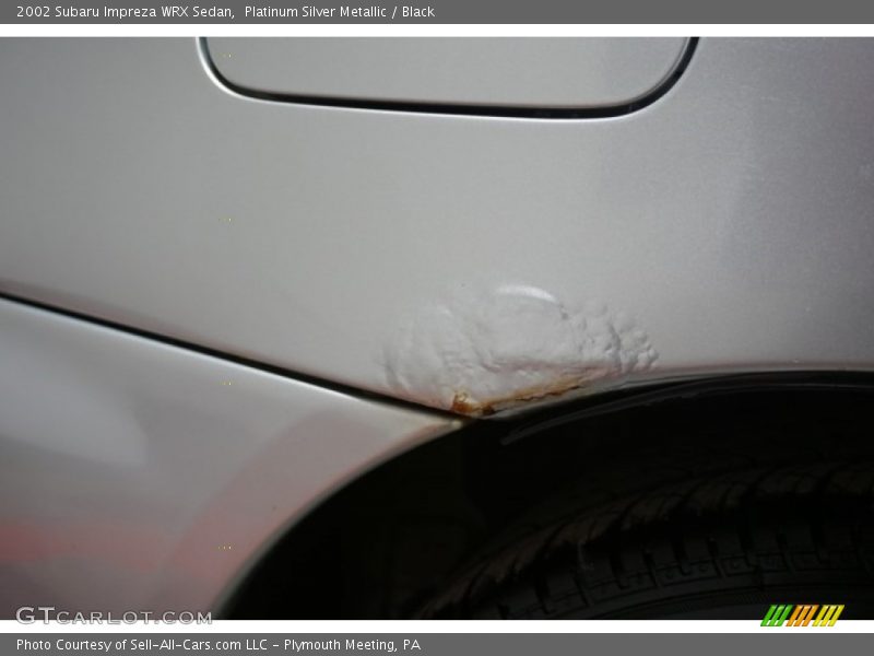Platinum Silver Metallic / Black 2002 Subaru Impreza WRX Sedan