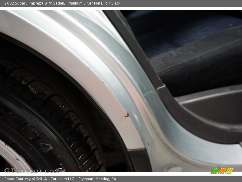 Platinum Silver Metallic / Black 2002 Subaru Impreza WRX Sedan