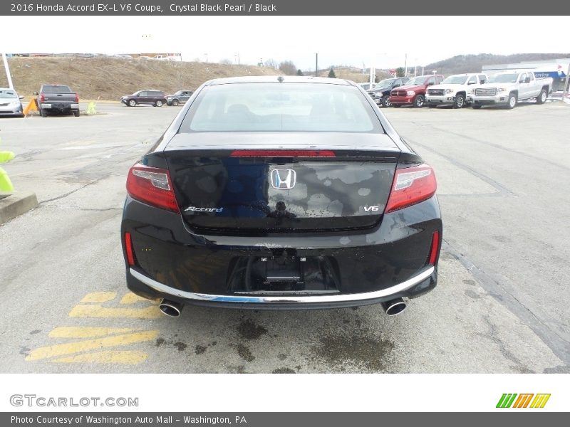 Crystal Black Pearl / Black 2016 Honda Accord EX-L V6 Coupe