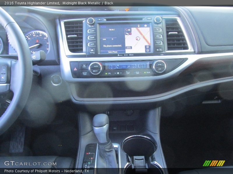 Midnight Black Metallic / Black 2016 Toyota Highlander Limited