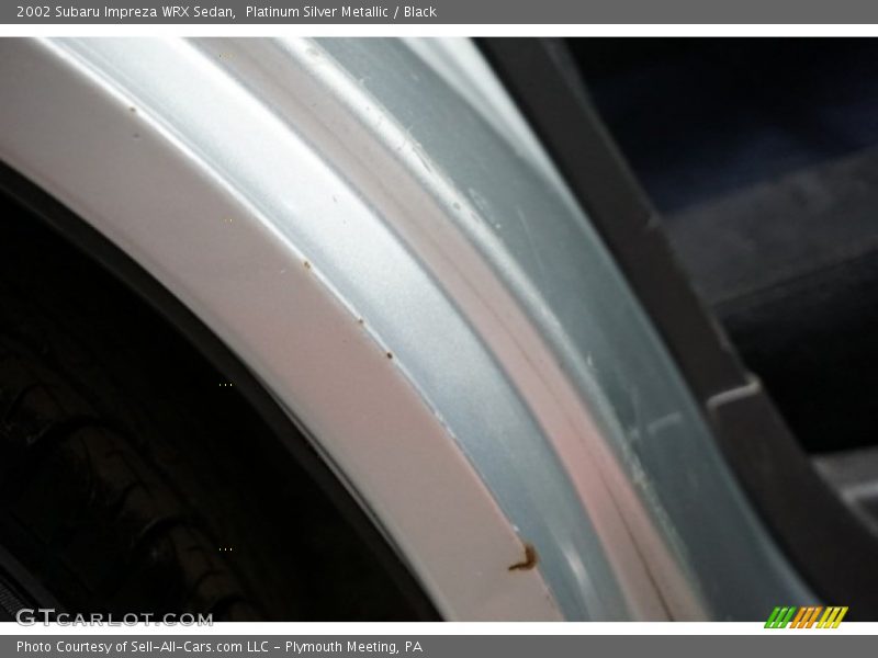 Platinum Silver Metallic / Black 2002 Subaru Impreza WRX Sedan