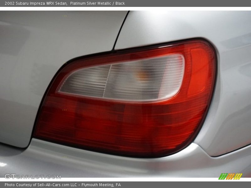Platinum Silver Metallic / Black 2002 Subaru Impreza WRX Sedan