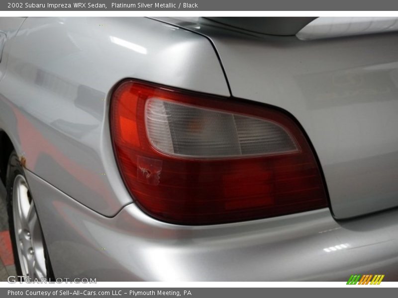Platinum Silver Metallic / Black 2002 Subaru Impreza WRX Sedan
