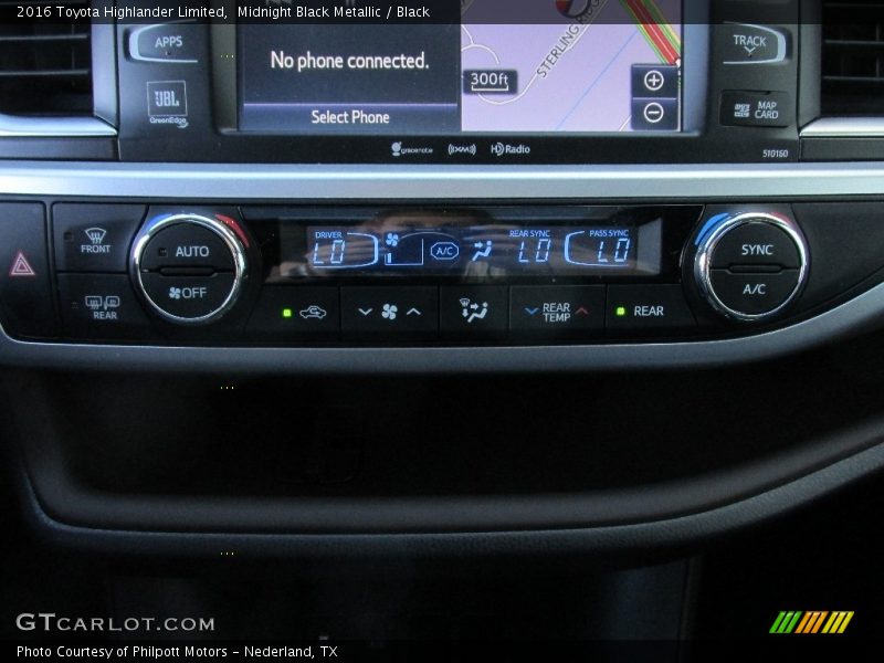 Midnight Black Metallic / Black 2016 Toyota Highlander Limited