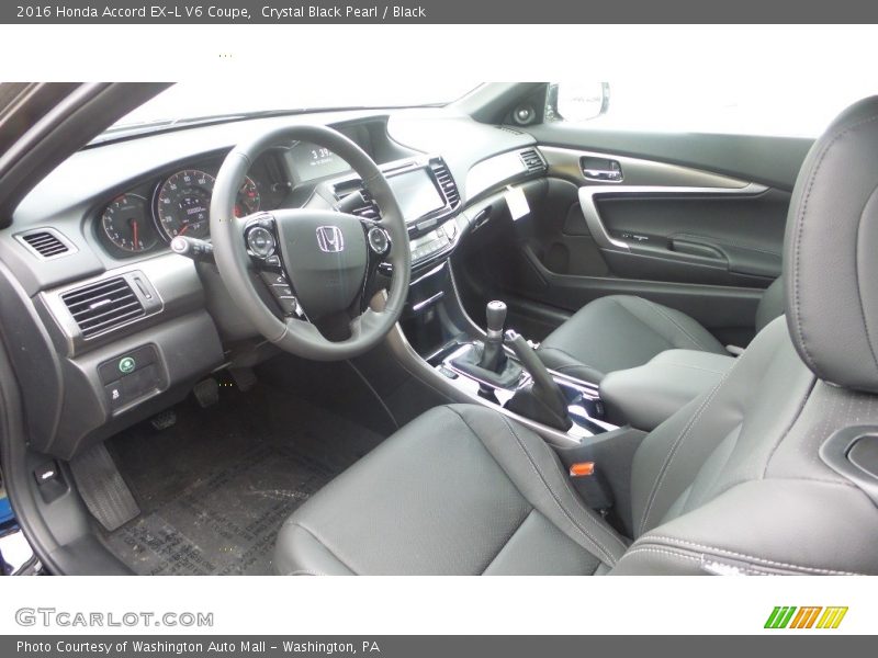 Black Interior - 2016 Accord EX-L V6 Coupe 