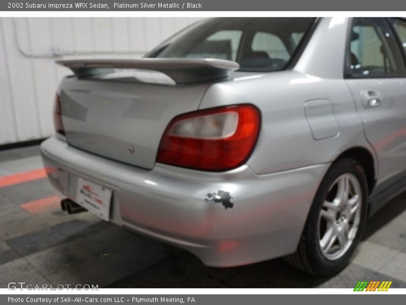 Platinum Silver Metallic / Black 2002 Subaru Impreza WRX Sedan