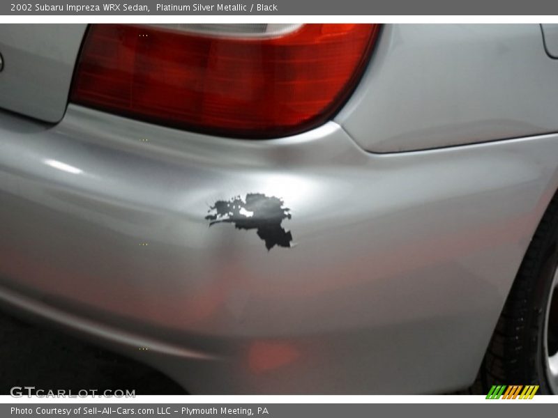 Platinum Silver Metallic / Black 2002 Subaru Impreza WRX Sedan
