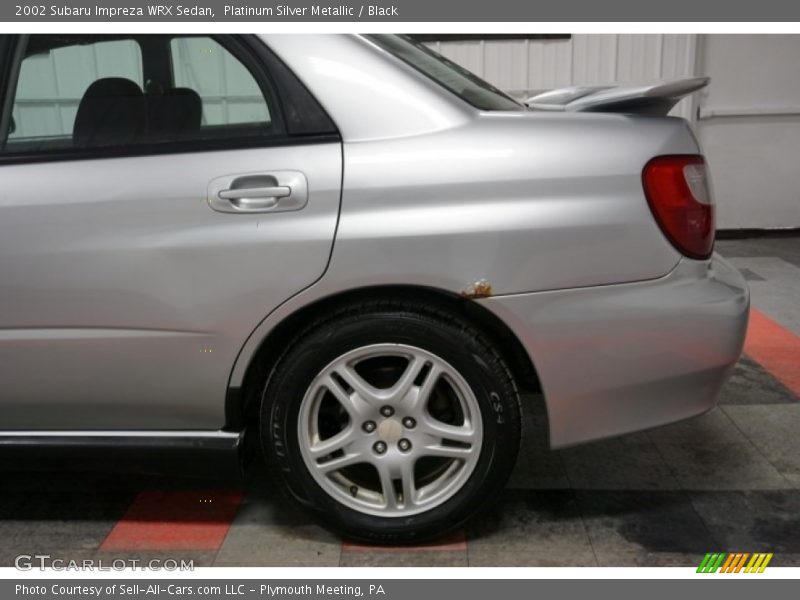 Platinum Silver Metallic / Black 2002 Subaru Impreza WRX Sedan