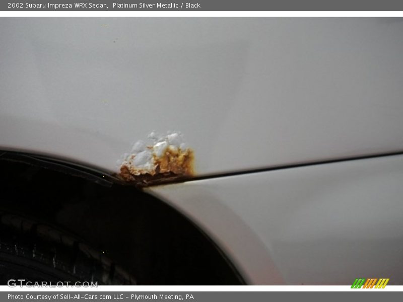 Platinum Silver Metallic / Black 2002 Subaru Impreza WRX Sedan