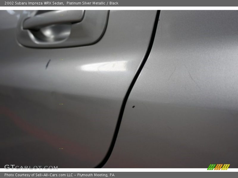 Platinum Silver Metallic / Black 2002 Subaru Impreza WRX Sedan
