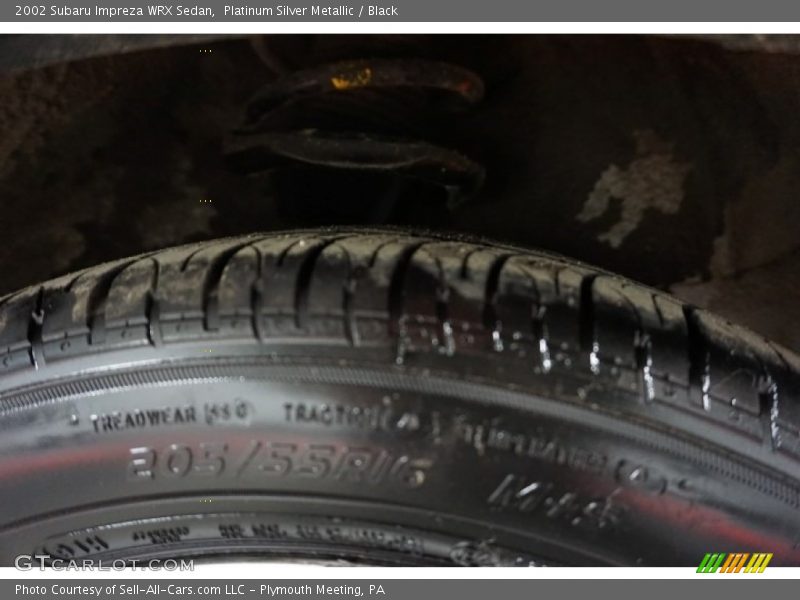Platinum Silver Metallic / Black 2002 Subaru Impreza WRX Sedan