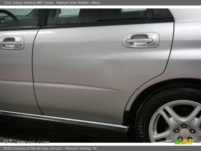 Platinum Silver Metallic / Black 2002 Subaru Impreza WRX Sedan