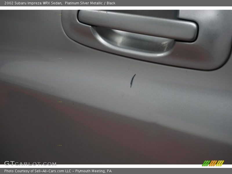 Platinum Silver Metallic / Black 2002 Subaru Impreza WRX Sedan