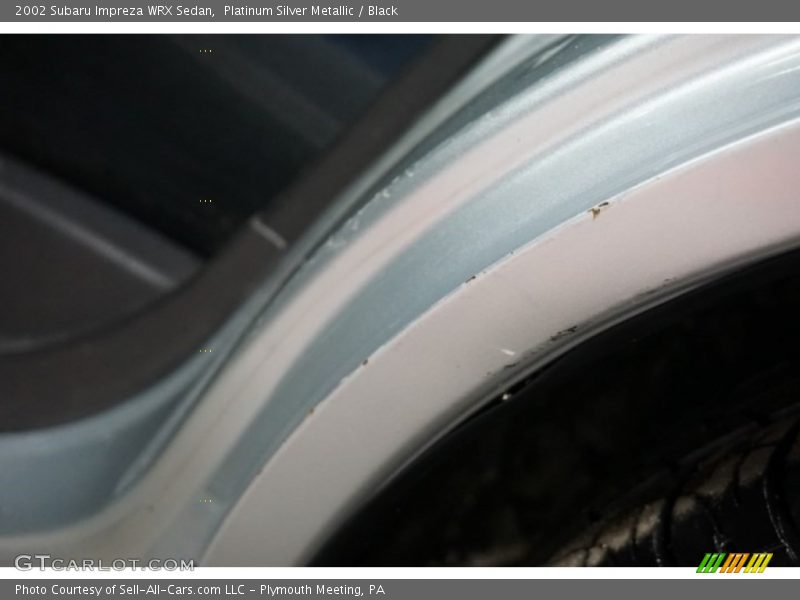 Platinum Silver Metallic / Black 2002 Subaru Impreza WRX Sedan