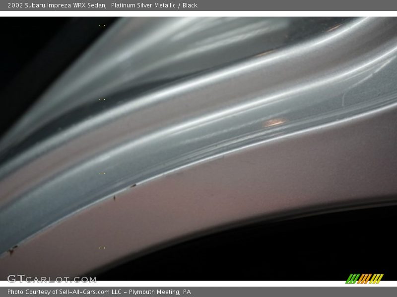 Platinum Silver Metallic / Black 2002 Subaru Impreza WRX Sedan