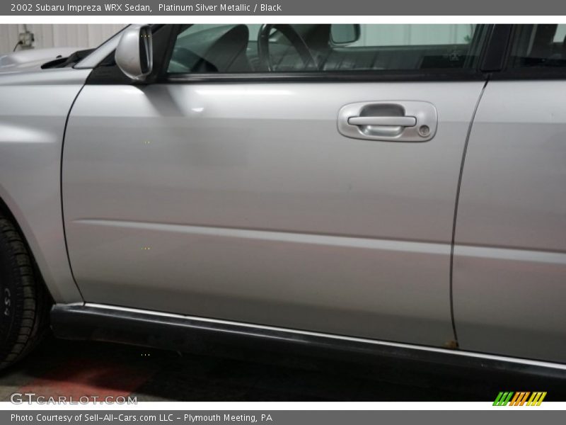 Platinum Silver Metallic / Black 2002 Subaru Impreza WRX Sedan