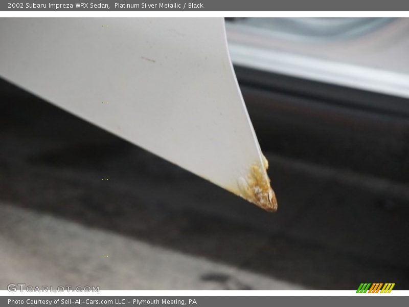 Platinum Silver Metallic / Black 2002 Subaru Impreza WRX Sedan