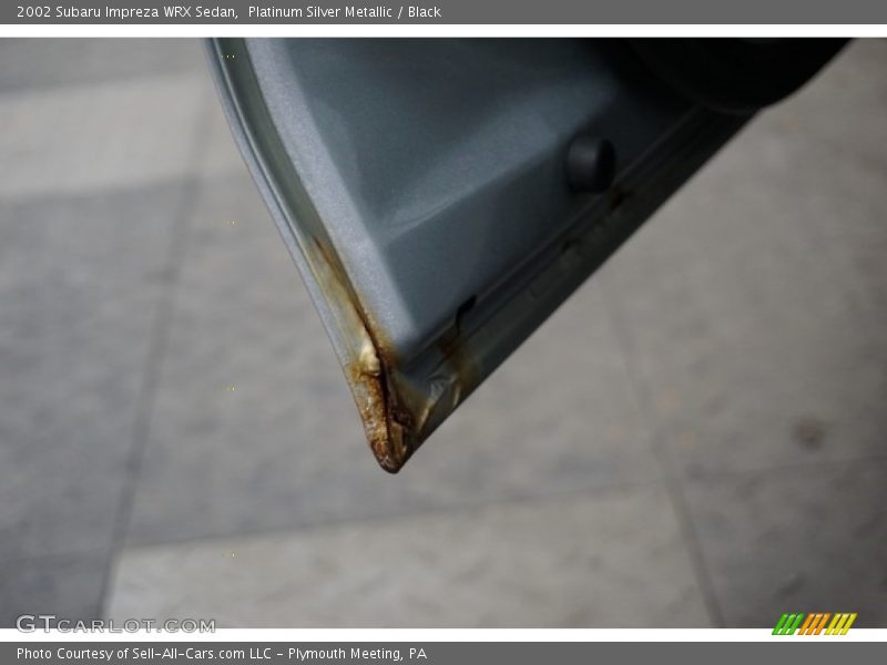 Platinum Silver Metallic / Black 2002 Subaru Impreza WRX Sedan