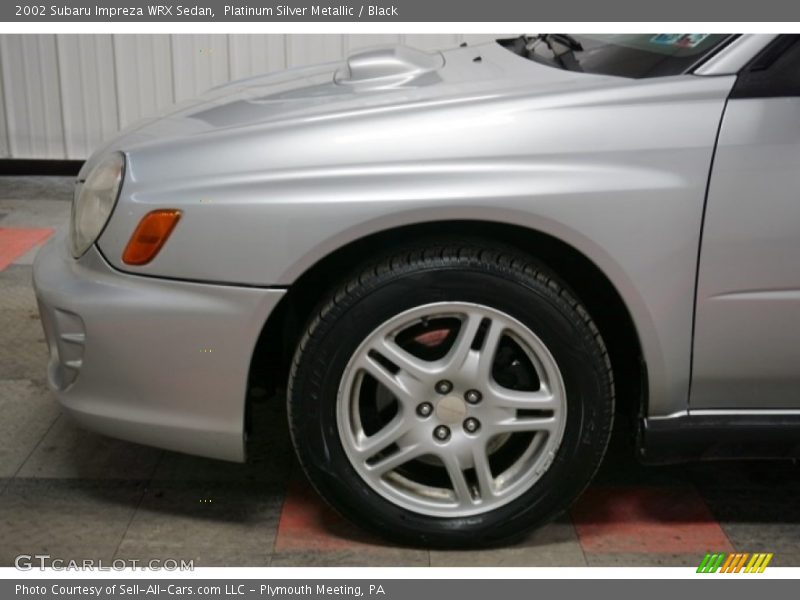 Platinum Silver Metallic / Black 2002 Subaru Impreza WRX Sedan