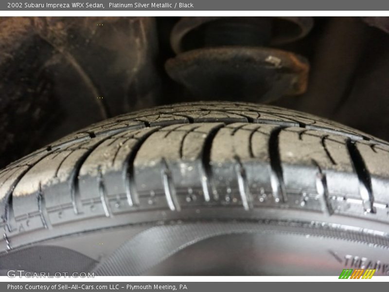Platinum Silver Metallic / Black 2002 Subaru Impreza WRX Sedan