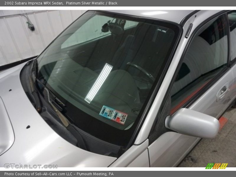 Platinum Silver Metallic / Black 2002 Subaru Impreza WRX Sedan