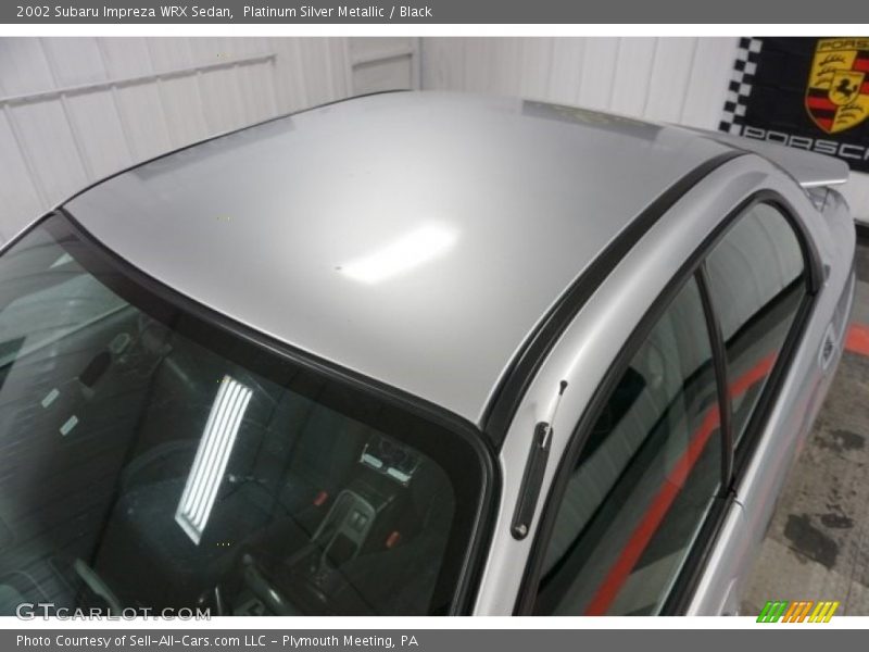 Platinum Silver Metallic / Black 2002 Subaru Impreza WRX Sedan