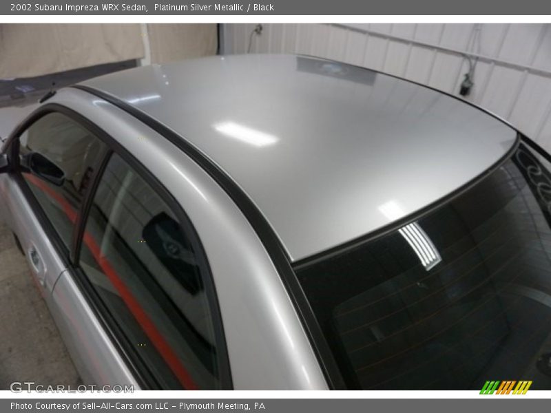 Platinum Silver Metallic / Black 2002 Subaru Impreza WRX Sedan