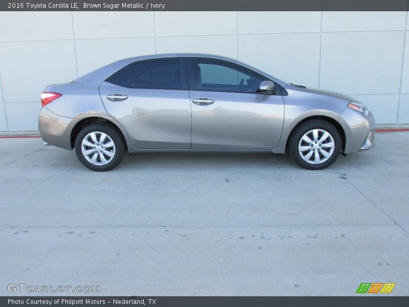 Brown Sugar Metallic / Ivory 2016 Toyota Corolla LE