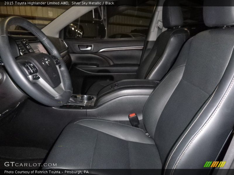 Silver Sky Metallic / Black 2015 Toyota Highlander Limited AWD