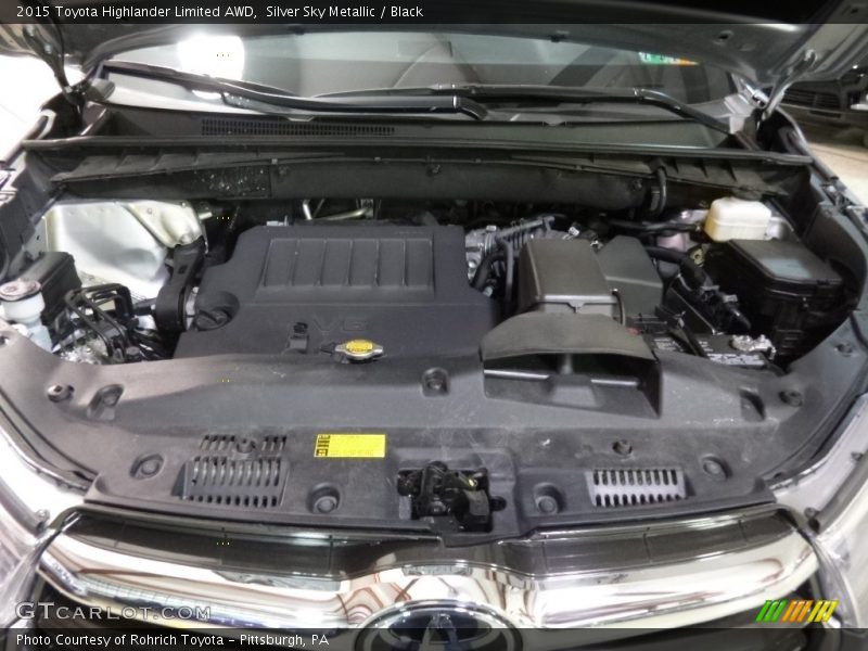 Silver Sky Metallic / Black 2015 Toyota Highlander Limited AWD