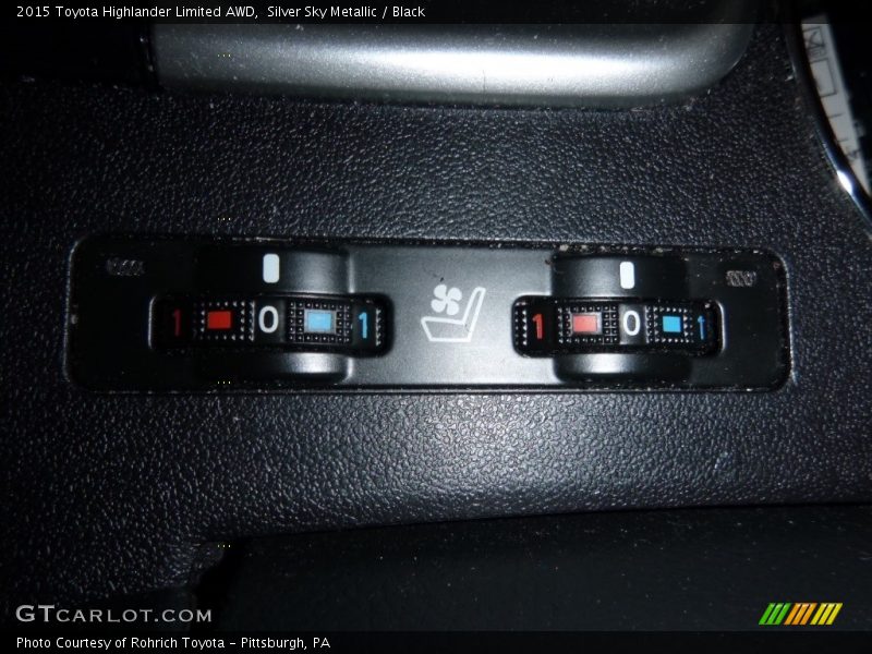 Silver Sky Metallic / Black 2015 Toyota Highlander Limited AWD