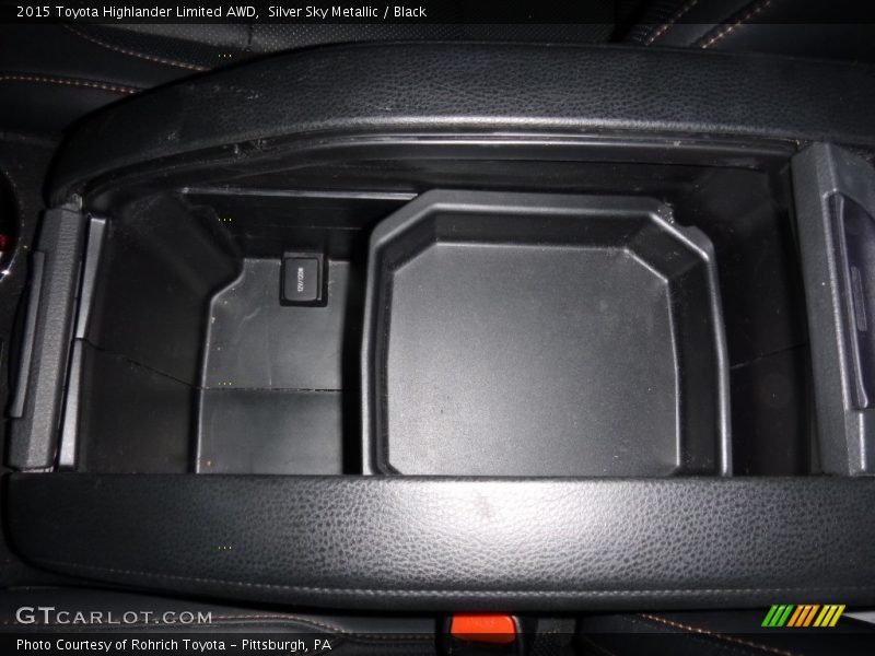 Silver Sky Metallic / Black 2015 Toyota Highlander Limited AWD
