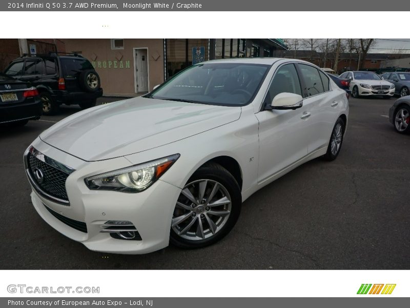 Moonlight White / Graphite 2014 Infiniti Q 50 3.7 AWD Premium